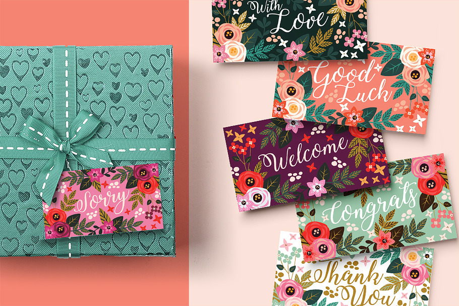 Florence Gift Tags in Postcard Templates - product preview 8