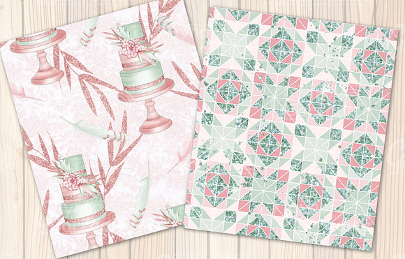 Rustic wedding seamless patterns in Patterns - product preview 4