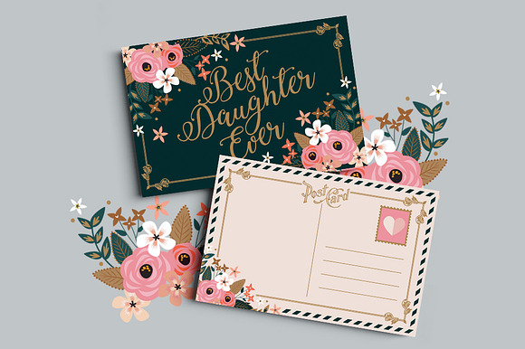 Card Collection - 7 sets - 45 files in Postcard Templates - product preview 1
