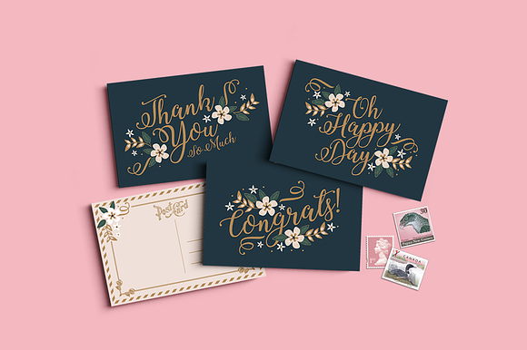 Card Collection - 7 sets - 45 files in Postcard Templates - product preview 20