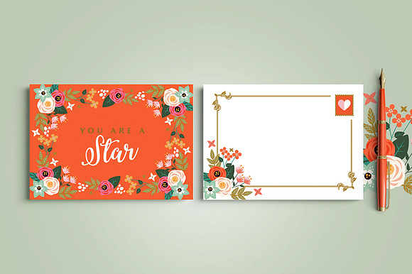 Card Collection - 7 sets - 45 files in Postcard Templates - product preview 32