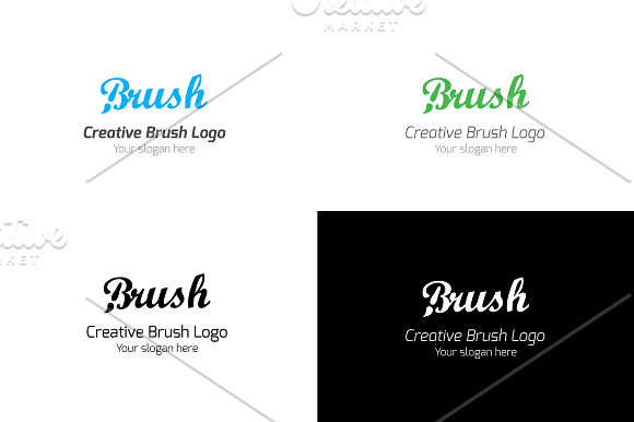 Creative Brush Logo in Logo Templates - product preview 3