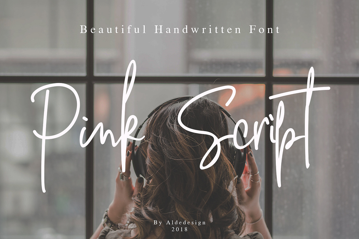 Pink Script - Signature Font in Script Fonts - product preview 8