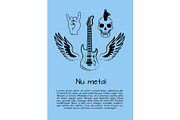 Nu Metal Music Poster Vector