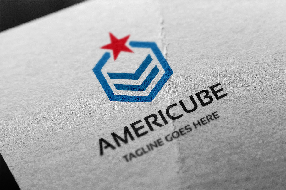 American Cube Logo in Logo Templates - product preview 8