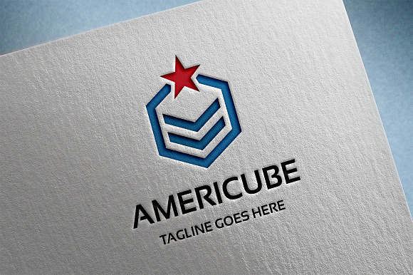 American Cube Logo in Logo Templates - product preview 2