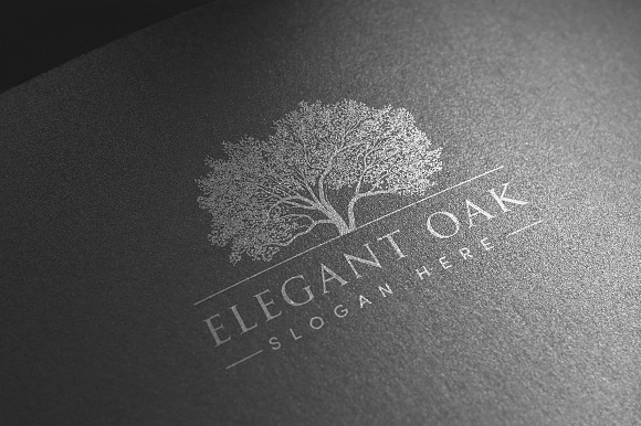 Elegant Oak Logo Template in Logo Templates - product preview 2