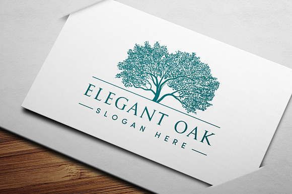 Elegant Oak Logo Template in Logo Templates - product preview 3