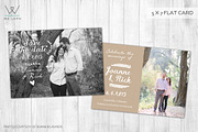 Save the date romantic card template