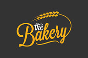 Bakery vintage lettering logo 
