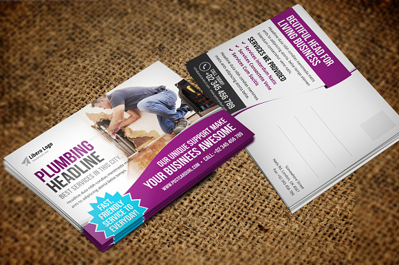 Postcard Design v6 in Postcard Templates - product preview 4