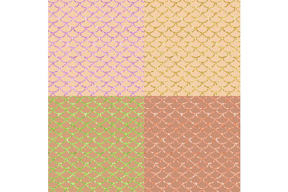 Nude backgrounds & Mermaid Scales in Textures - product preview 1