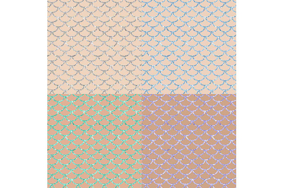 Nude backgrounds & Mermaid Scales in Textures - product preview 2