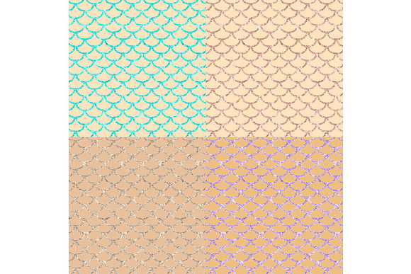 Nude backgrounds & Mermaid Scales in Textures - product preview 4