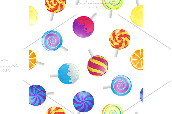 3d Lollipops Candy Set. Vector in Illustrations - product preview 1