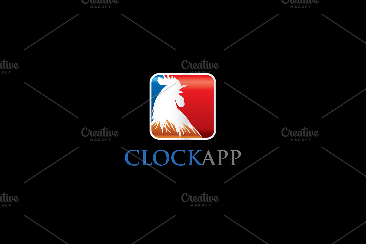 Clock App Logo in Logo Templates - product preview 8