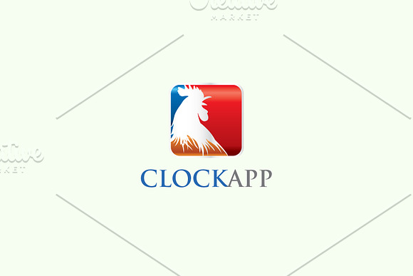 Clock App Logo in Logo Templates - product preview 1