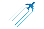 blue aircraft icon