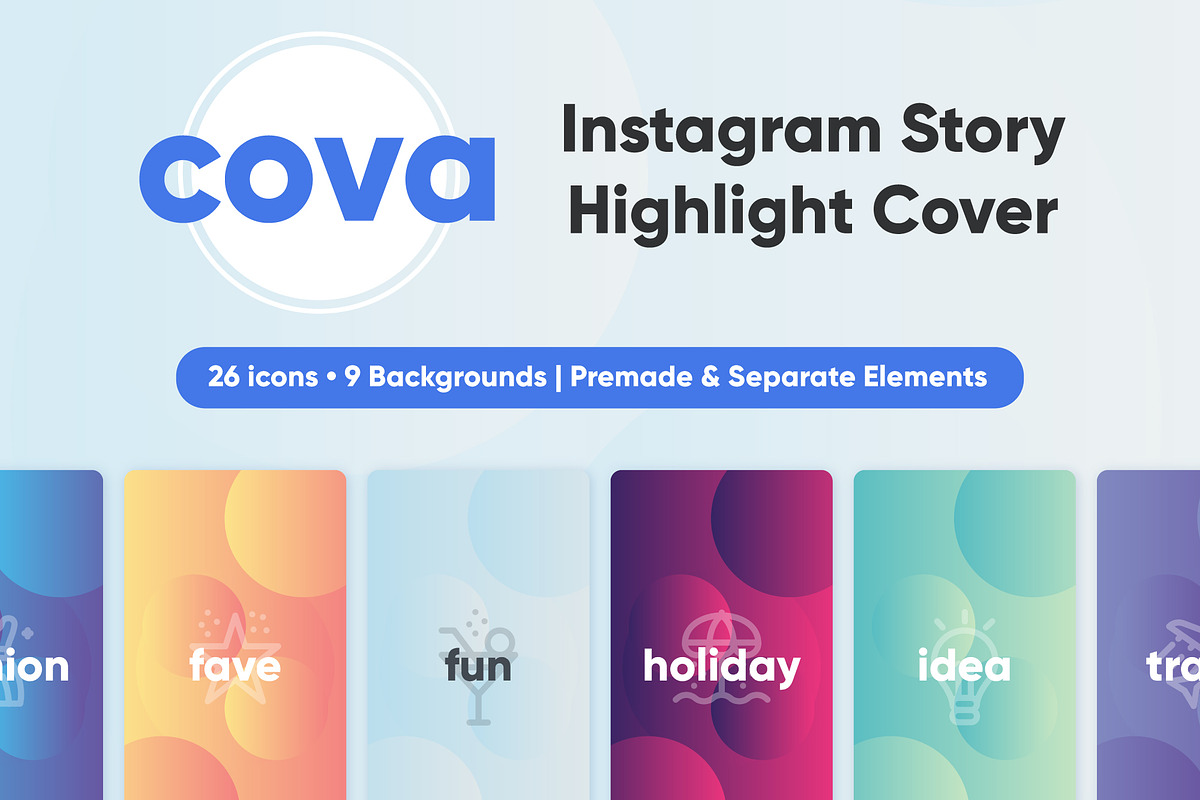 Cova Instagram Story Highlight Cover in Instagram Templates - product preview 8