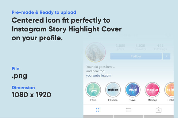 Cova Instagram Story Highlight Cover in Instagram Templates - product preview 1