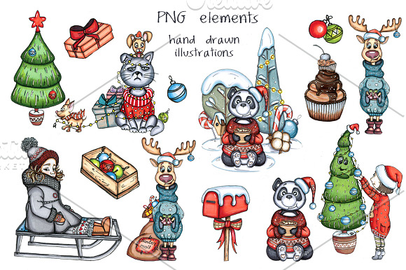 Christmas Mood set in Illustrations - product preview 1