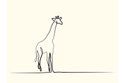 Giraffe walking symbol