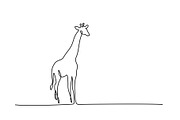 Giraffe walking symbol