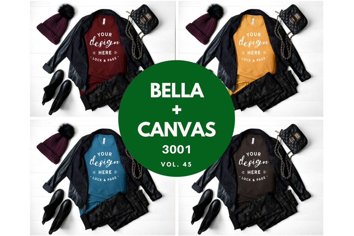 Fall TShirt Mockup Bundle BC3001 in Product Mockups - product preview 8