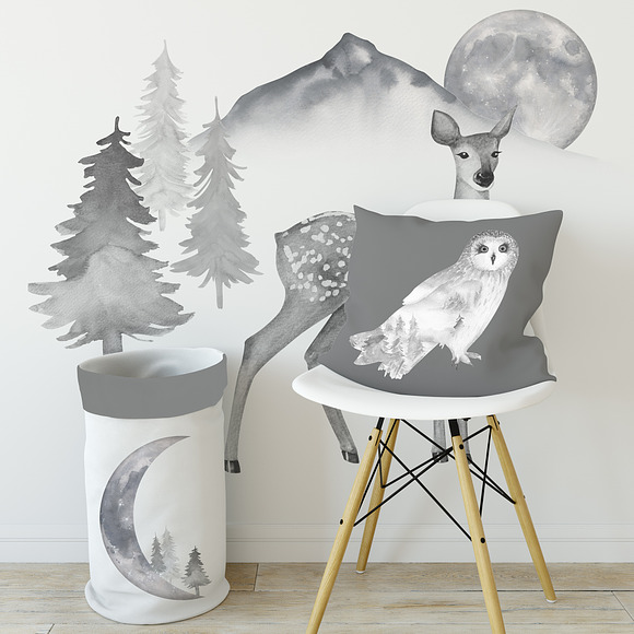 forest animals cliparts in Illustrations - product preview 4