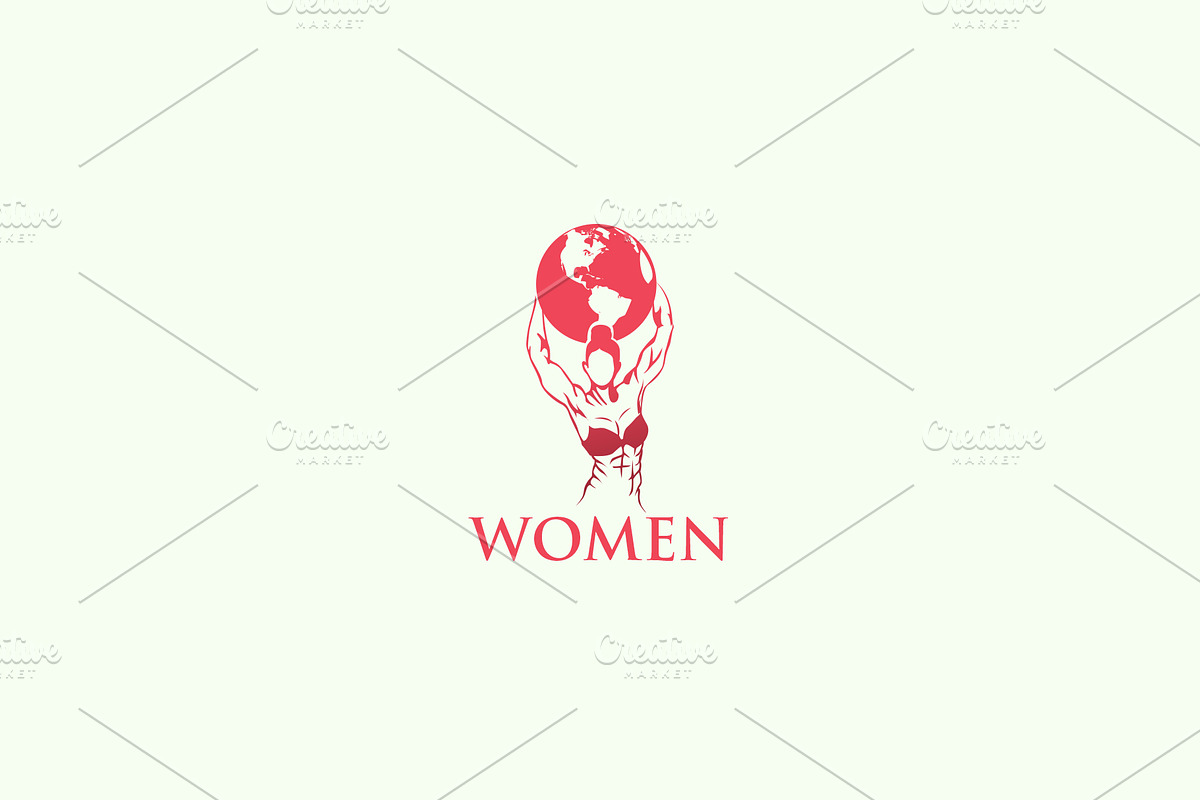 Women World Logo in Logo Templates - product preview 8