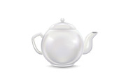 White Ceramic Teapot Mock Up
