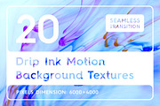 20 Drip Ink Motion Backgrounds