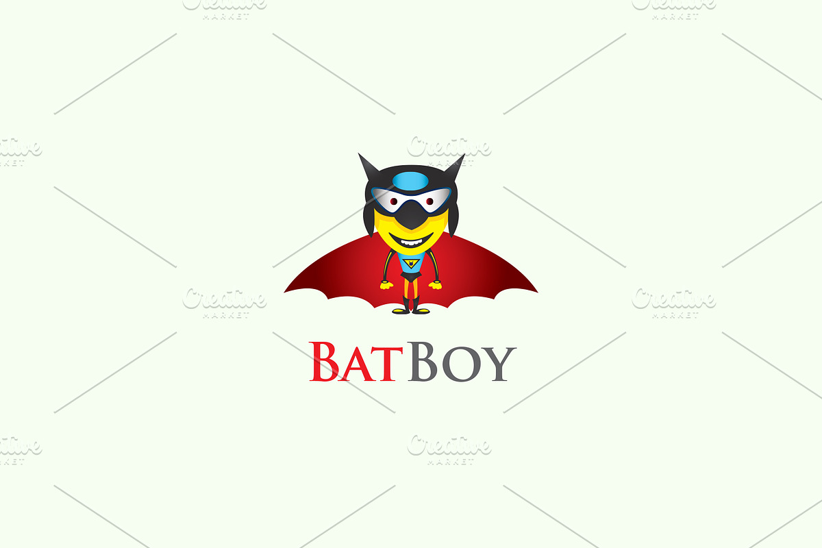Bat Boy Logo in Logo Templates - product preview 8
