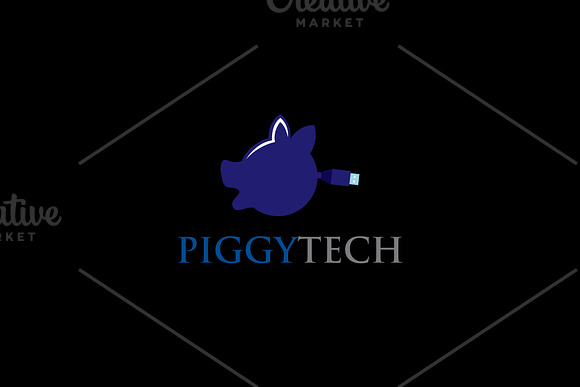 Piggy Tech Logo in Logo Templates - product preview 1