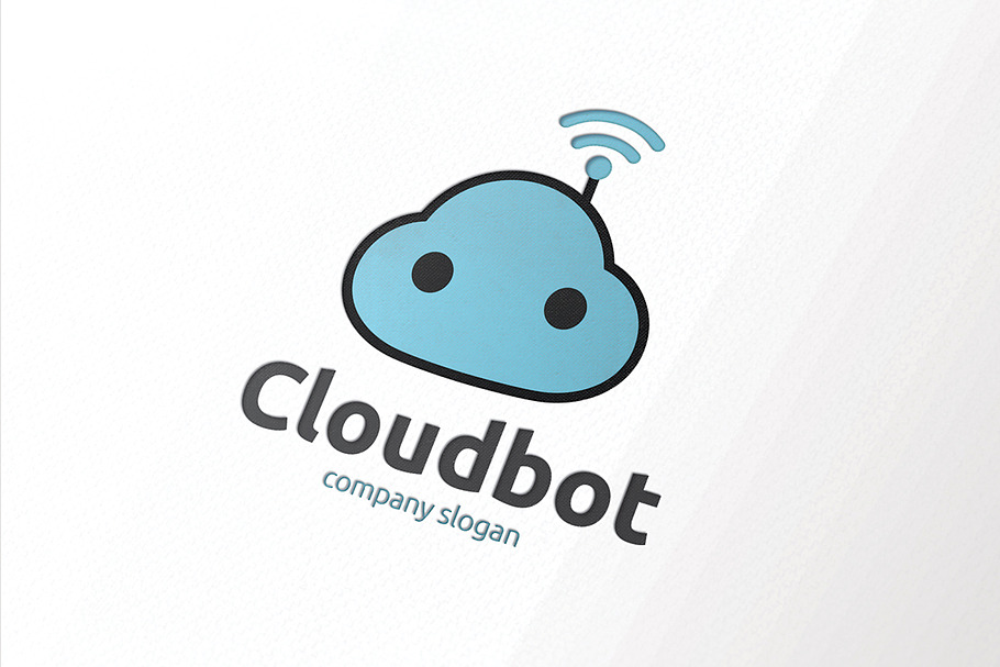 Cloud Bot in Logo Templates - product preview 8