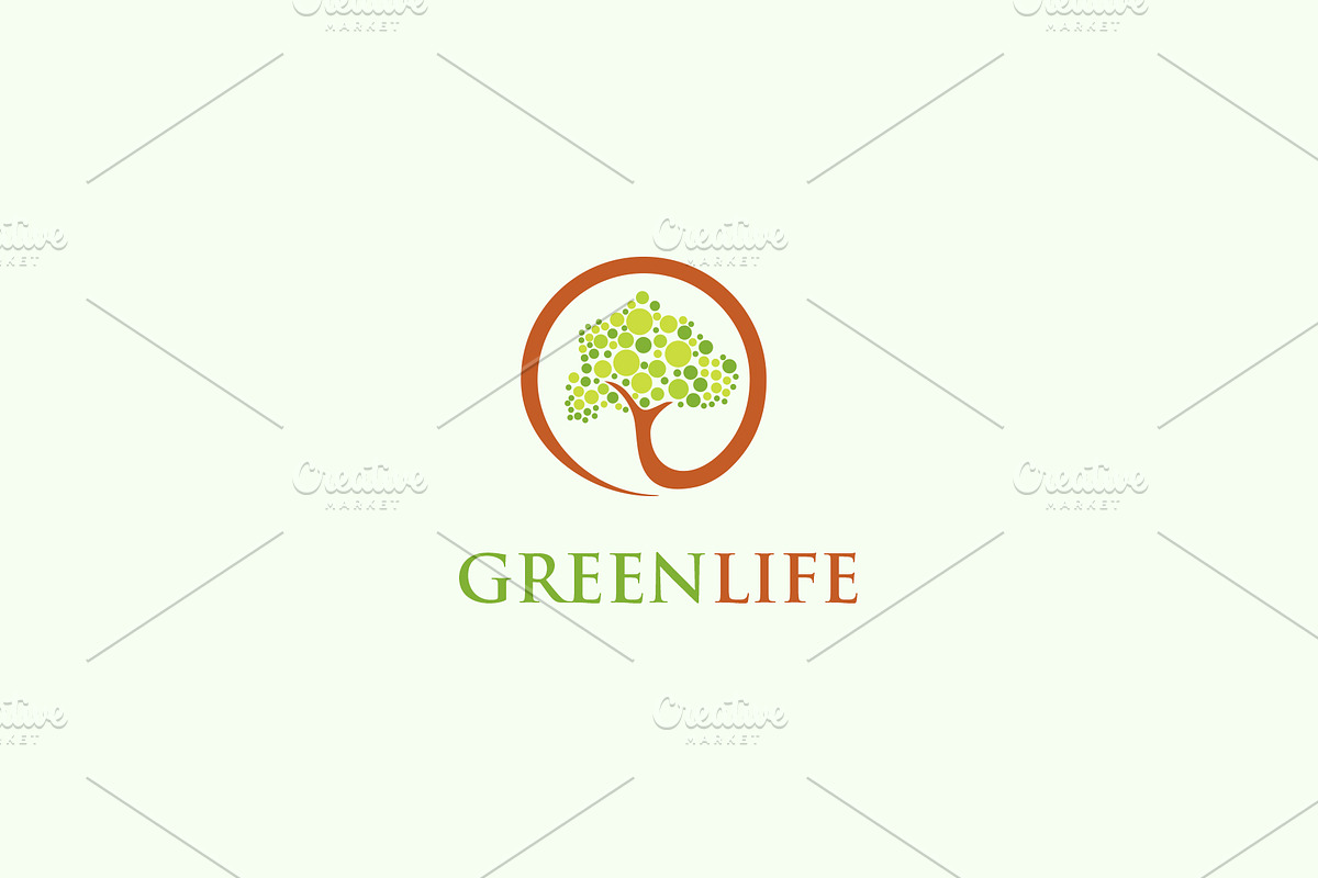 Green Life Logo in Logo Templates - product preview 8
