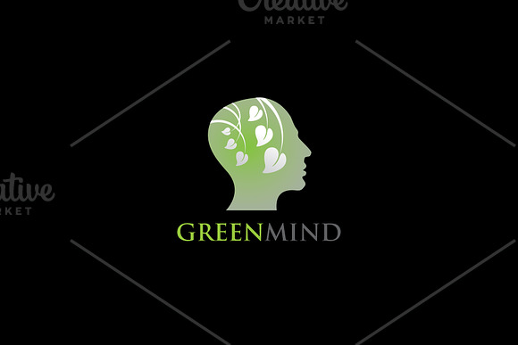 Green Mind Logo in Logo Templates - product preview 1