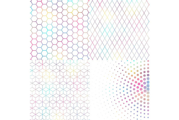 Unicorn Geometric Pattern Overlay  in Illustrations - product preview 1