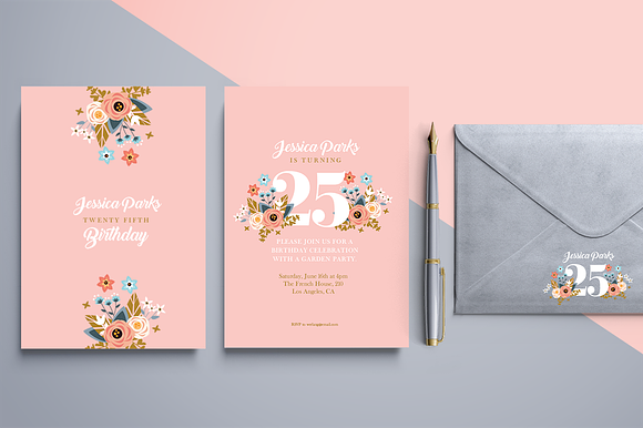 Paper Goods Bundle - Handpicked Set in Postcard Templates - product preview 3