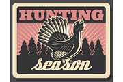 Blackcock poster for hunting design