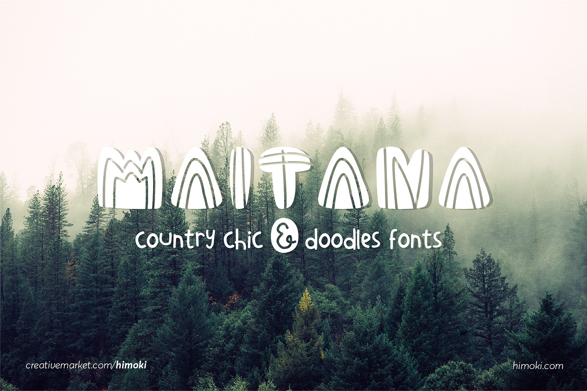 Maitana_country_scandinavian_6fonts in Sans-Serif Fonts - product preview 8
