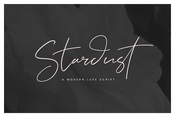 Stardust // A Modern Luxe Script