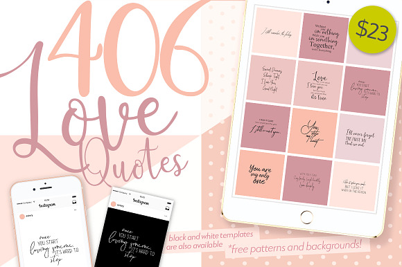 2193 Mega Bundle Instagram Quotes in Instagram Templates - product preview 5