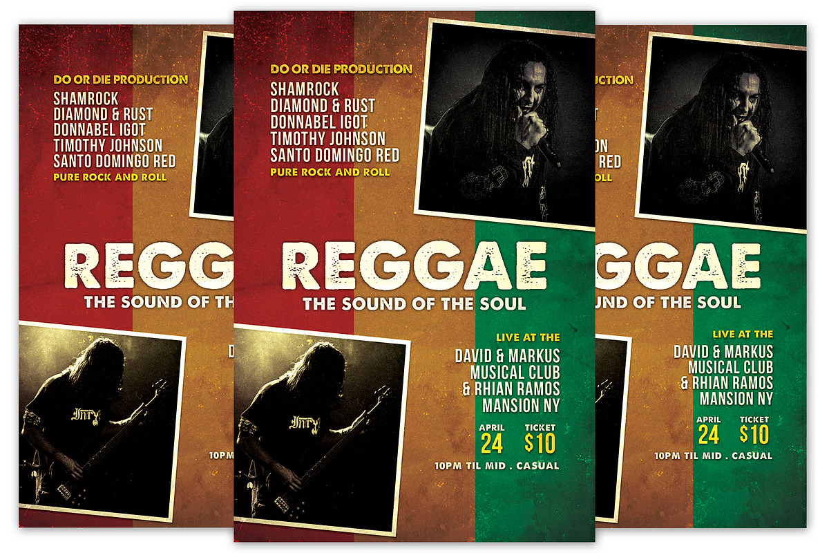 Reggae Sound of the Soul Flyer in Flyer Templates - product preview 8