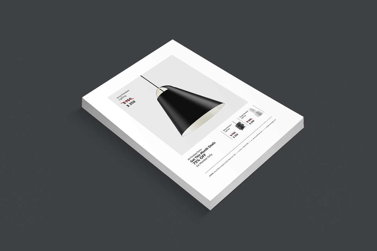 C E N T R E — Lighiting Flyer in Flyer Templates - product preview 8