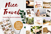 Nice Travel Instagram Template set