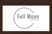 Full Moon Restaurant Logo - PSD