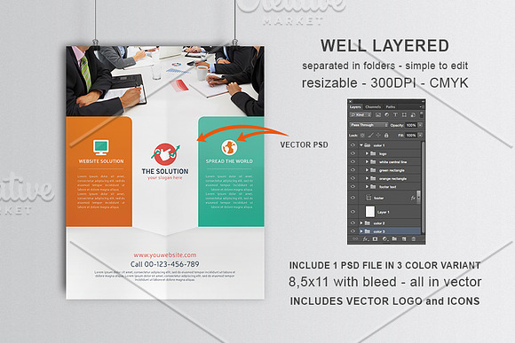 Corporate Business Flyer in Flyer Templates - product preview 1