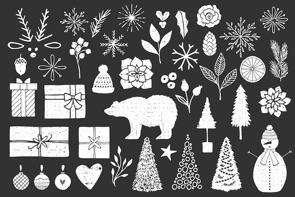 Scandinavian Christmas - 90 Elements in Illustrations - product preview 1