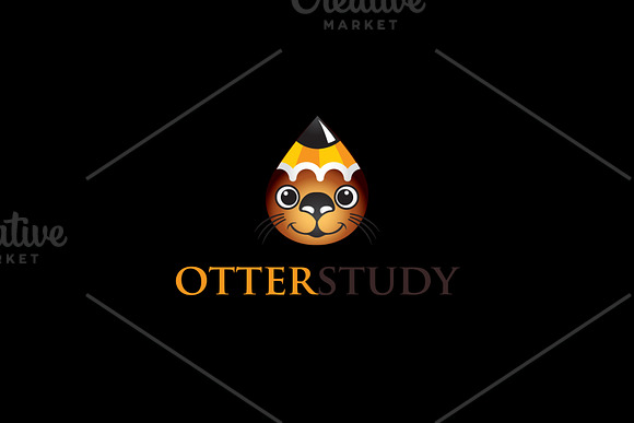 Otter Study Logo in Logo Templates - product preview 1